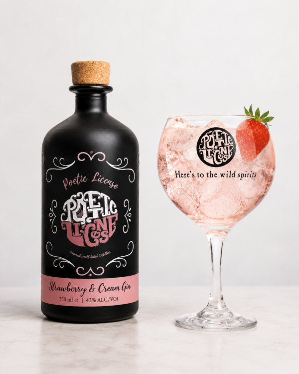 Strawberry and Cream Gin Poetic License Distillery